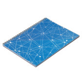 Blaues Digitalnetz Notizblock (Linke Seite)