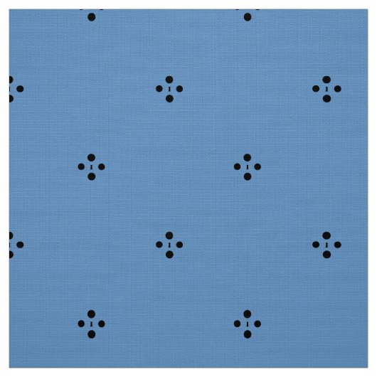 Blaues Ditsy Gewebe Stoff (Muster)