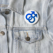 Blaues doppeltes männliches Symbol Button (Beispiel)