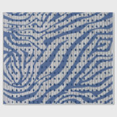 Blaues Dot- und entpacktes Geschenkpapier (Flach)