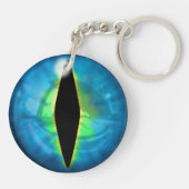 Blaues Drache-Auge Schlüsselanhänger (Rückseite)