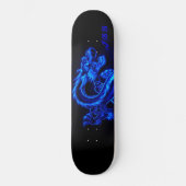 BLAUES Drache Brett Skateboard (Vorderseite)