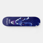 Blaues Drache-Skateboard Skateboard (Horizontal)