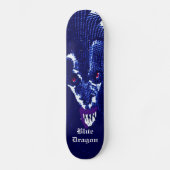 Blaues Drache-Skateboard Skateboard (Vorderseite)