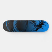 blaues Drache-Skateboard Skateboard (Horizontal)