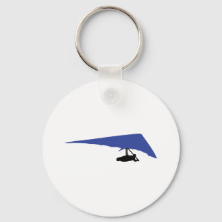Blaues Drachenflieger-Symbol Schlüsselanhänger