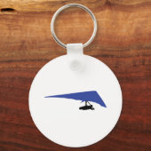 Blaues Drachenflieger-Symbol Schlüsselanhänger (Vorderseite)