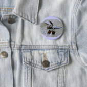 Blaues Dragonfly-Abzeichen Button (Beispiel)