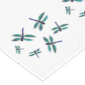 Blaues Dragonfly-Muster Tischdecke (Schrägansicht)