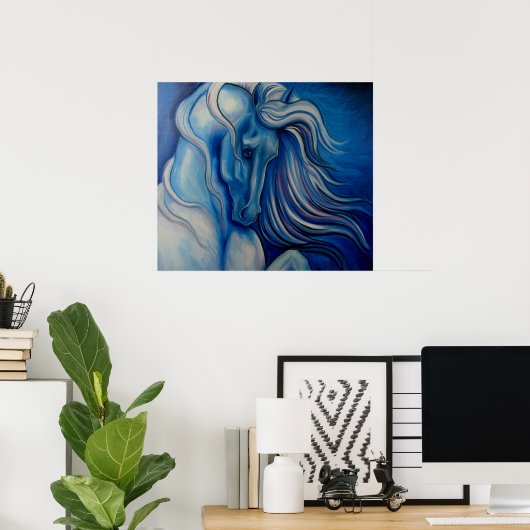 Blaues Drama Poster (Heimbüro)