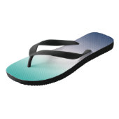Blaues dreh-Flop-Design Badesandalen (Schrägansicht)