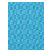 Blaues Drei-Tonen-Diamantmuster Tischdecke (Vorderseite)