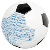 Blaues Dreieck Fußball (Dreiviertel)