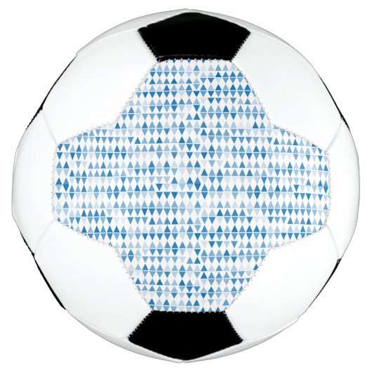 Blaues Dreieck Fußball (Vorderseite)
