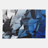Blaues Dreiecksgeflecht Geschirrtuch (Horizontal)