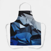 Blaues Dreiecksgeflecht Schürze (Vorderseite)