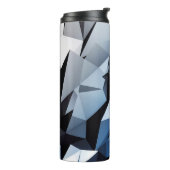 Blaues Dreiecksgeflecht Thermosbecher (Nach links gedreht)