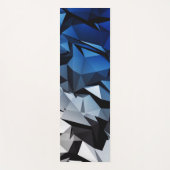 Blaues Dreiecksgeflecht Yogamatte (Vorderseite)