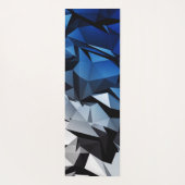 Blaues Dreiecksgeflecht Yogamatte (Rückseite)