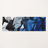 Blaues Dreiecksgeflecht Yogamatte (Vorderseite (Horizontal))