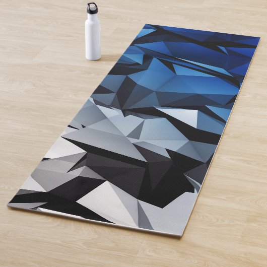 Blaues Dreiecksgeflecht Yogamatte (Beispiel)