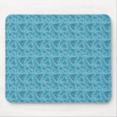 Blaues Dreiecksmuster Mousepad (Vorne)