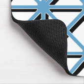 Blaues Dreiecksmuster Mousepad (Ecke)