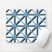 Blaues Dreiecksmuster Mousepad (Mit Mouse)