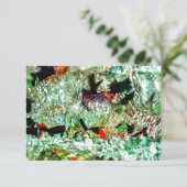 Blaues Dunkel abstrakte Einladung, Abstrakt blau i Einladung (Stehend Vorderseite)