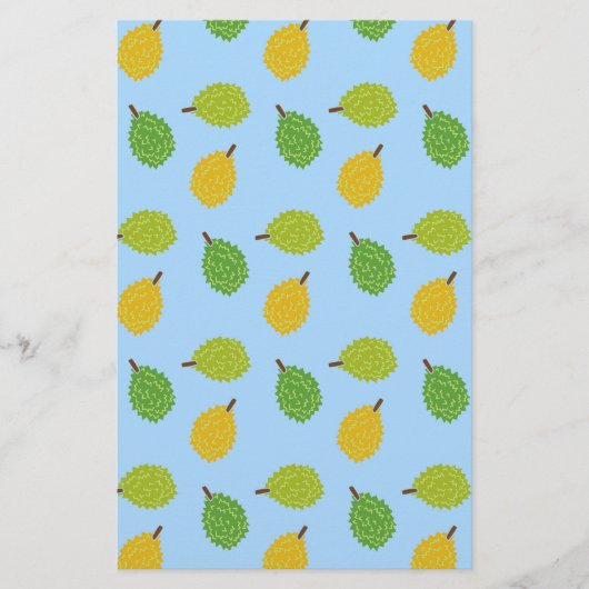 blaues Durian Briefpapier (Vorderseite)