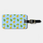 blaues Durian Gepäckanhänger (Vorderseite horizontal)