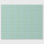 blaues Durian Geschenkpapier (Flach)