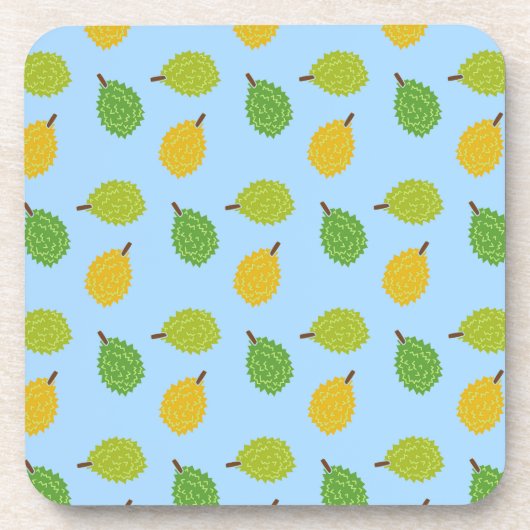 blaues Durian Getränkeuntersetzer (Vorderseite)