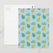 blaues Durian Postkarte (Vorne/Hinten)