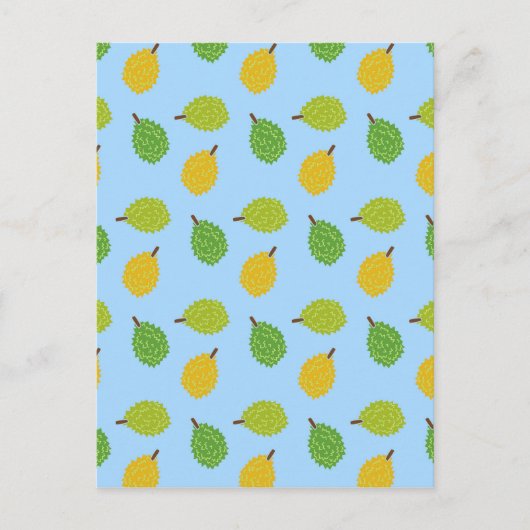 blaues Durian Postkarte (Vorderseite)