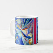 Blaues Eagle mit Rot Kaffeetasse (Vorderseite Links)