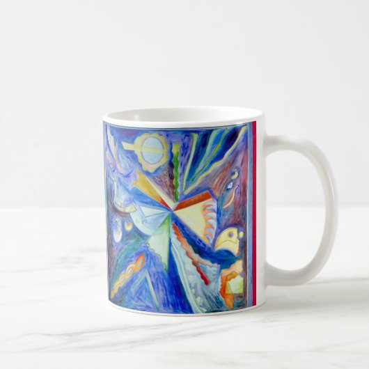 Blaues Eagle mit Rot Kaffeetasse (Rechts)