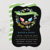 Blaues Ei| Kinderdusche Einladung (Vorne/Hinten)