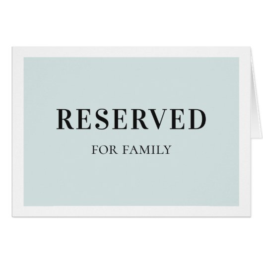 Blaues, einfaches Vorzeichen. Klassische Hochzeit (Vorderseite (Horizontal))