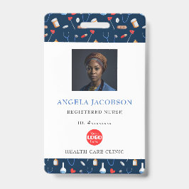 Blaues eingetragenes Logo für Krankenpflege Ausweis