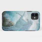blaues Einhorn Case-Mate iPhone Hülle (Rückseite (Horizontal))