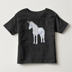 Blaues Einhorn Kleinkind T-shirt