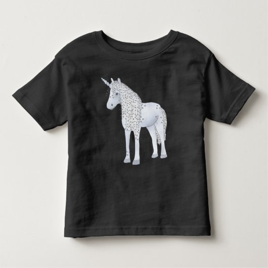 Blaues Einhorn Kleinkind T-shirt (Vorderseite)