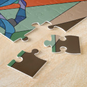 Blaues Einhorn Puzzle (Seite)