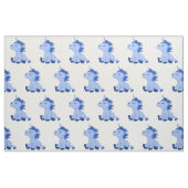 Blaues Einhorn Zeichnend Muster Kinder Stoff (Fat Quarter (45,7 x 55,9 cm))