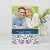 Blaues Einladung (Stehend Vorderseite)