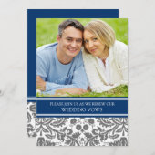 Blaues Einladung (Vorne/Hinten)