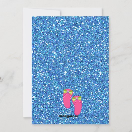 Blaues Einladung (Rückseite)