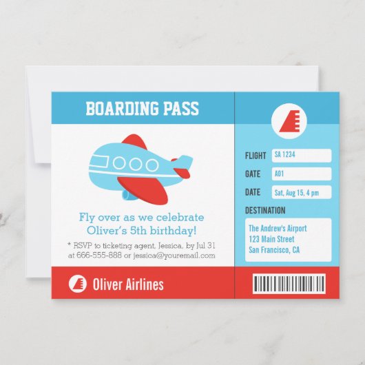 Blaues Einladung (Vorderseite)