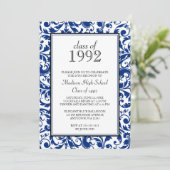 Blaues Einladung (Stehend Vorderseite)